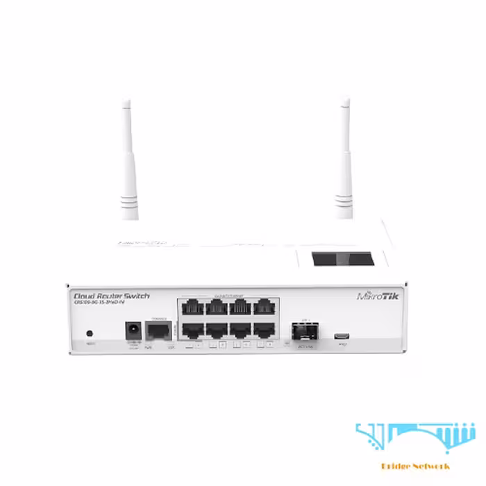 سوئیچ روتر میکروتیک مدل CRS109-8G-1S-2HnD-IN از سری Cloud Router Switch