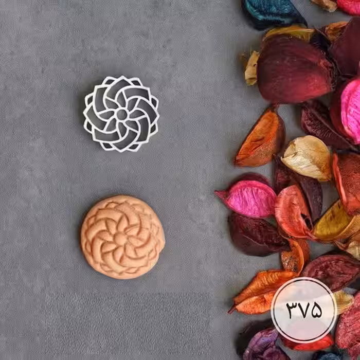 مهر حلوا کد یک سایز 4.5 سانتی (مخصوص حلوا، کلمپه، کلوچه، شیرینی و فوندانت)