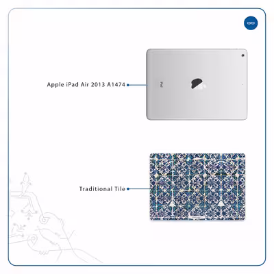 برچسب پوششی ماهوت مدل Iran-Tile1 مناسب برای تبلت اپل iPad Air 2013 A1474