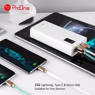 کابل تبدیل USB به لایتنینگ پرووان مدل PCC115 طول 1متر