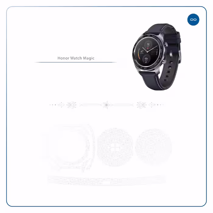 برچسب ماهوت طرح Cloud Transparent مناسب برای ساعت هوشمند آنر watch magic