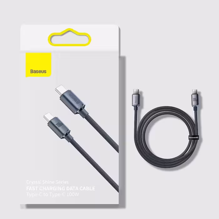 کابل USB-C باسئوس مدل Crystal Shine-100W طول 2 متر