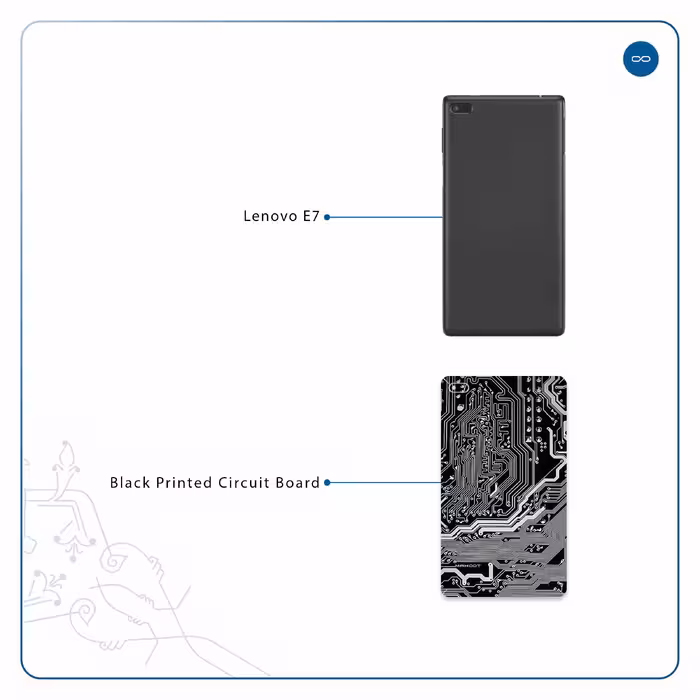 برچسب پوششی ماهوت مدل Black Printed Circuit Board مناسب برای تبلت لنوو E7