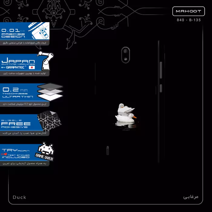 برچسب پوششی ماهوت مدل Duck-FullSkin مناسب برای گوشی موبایل نوکیا C1