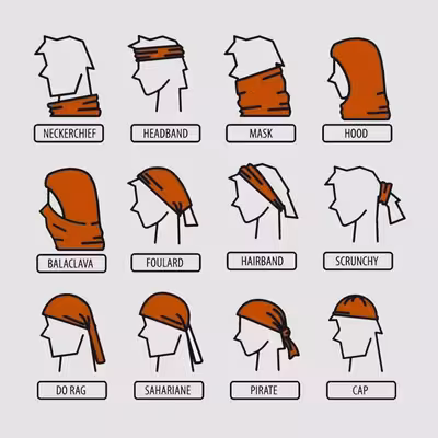 دستمال سر و گردن مدل SK-psc-490d1