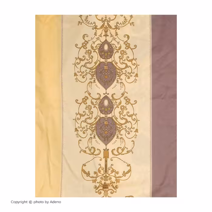 ملحفه آدنو مدل درباری کد IR101 یک نفره سایز 140x240 سانتی متر