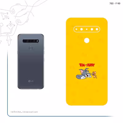برچسب پوششی ماهوت مدل Tom and Jerry مناسب برای گوشی موبایل ال جی K61