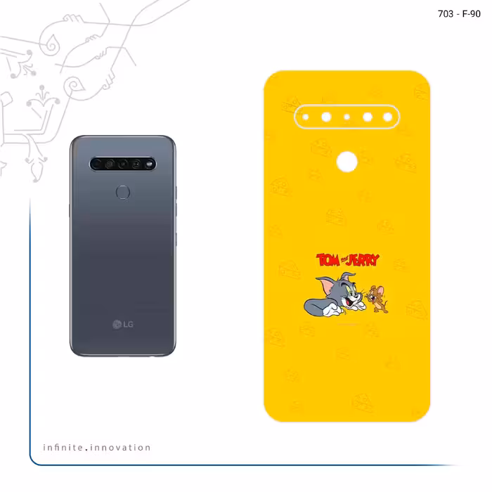 برچسب پوششی ماهوت مدل Tom and Jerry مناسب برای گوشی موبایل ال جی K61