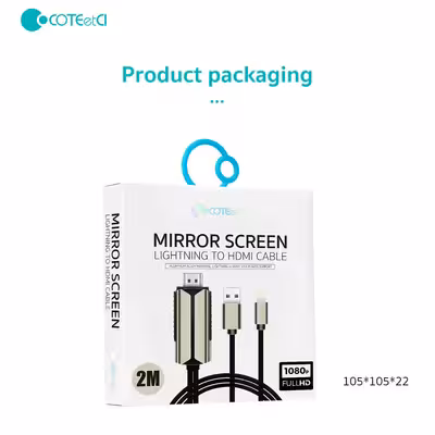 کابل تبدیل HDMI به لایتنینگ/USB کوتتسی مدل 33022 طول 2 متر