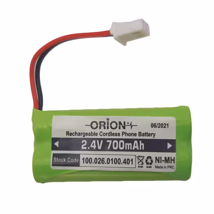 باتری تلفن بی سیم اوریون مدل 2.4V 700mAh