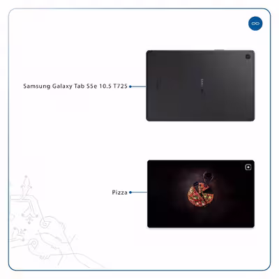 برچسب پوششی ماهوت مدل Pizza مناسب برای تبلت سامسونگ Galaxy Tab S5e 10.5 2019 T725
