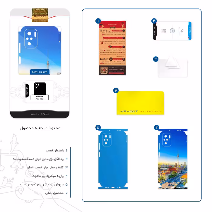 برچسب پوششی ماهوت مدل City of Berlin-FullSkin مناسب برای گوشی موبایل شیائومی Poco M5s