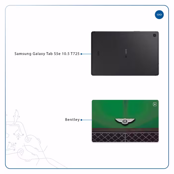 برچسب پوششی ماهوت مدل Bentley مناسب برای تبلت سامسونگ Galaxy Tab S5e 10.5 2019 T725