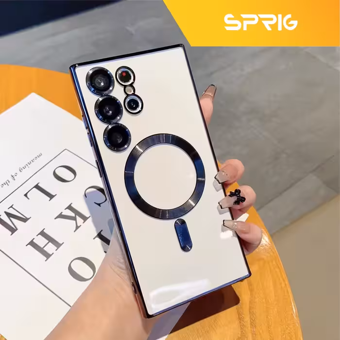 کاور اسپریگ مدل Magsafe-FU مناسب برای گوشی موبایل سامسونگ Galaxy S23 Ultra به همراه محافظ صفحه نمایش