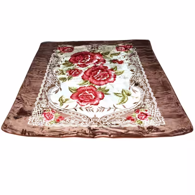 پتو برتر گلبافت مدل برجسته گلدار سایز 160 × 220 سانتی متر
