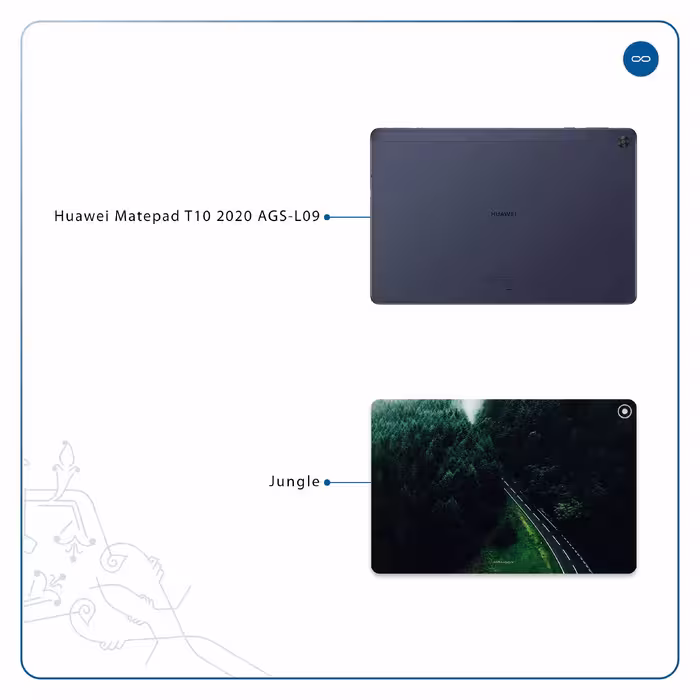 برچسب پوششی ماهوت مدل Jungle مناسب برای تبلت هوآوی Matepad T10 2020 AGS-L09