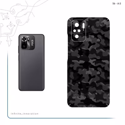 برچسب پوششی ماهوت مدل Night_Army مناسب برای گوشی موبایل شیائومی Poco M5s