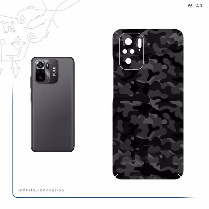 برچسب پوششی ماهوت مدل Night_Army مناسب برای گوشی موبایل شیائومی Poco M5s