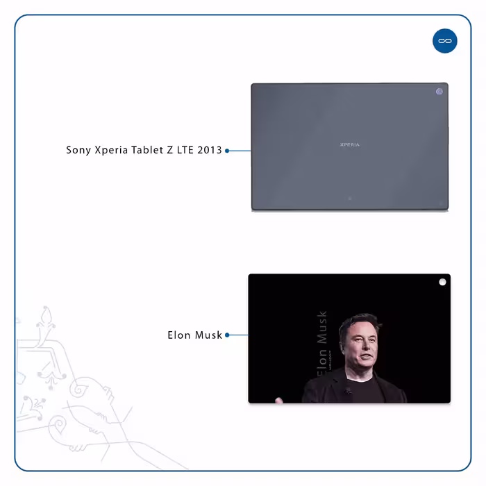 برچسب پوششی ماهوت مدل Elon Musk مناسب برای تبلت سونی Xperia Tablet Z LTE 2013