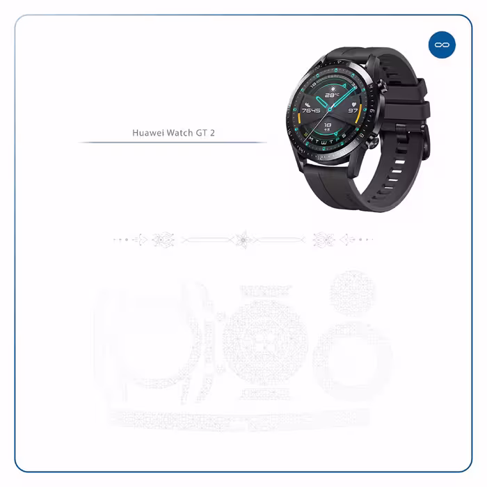 برچسب ماهوت طرح Cloud-Transparent مناسب برای ساعت هوشمند هوآوی Watch GT2