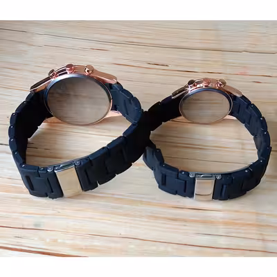 ست ساعت مچی عقربه ای زنانه و مردانه کد 202