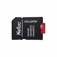 کارت حافظه MicroSDHC نتاک مدل P500 Extreme Pro کلاس 10 استاندارد V10/A1 سرعت 100MBps  ظرفیت 32 گیگابایت به همراه آداپتور SD