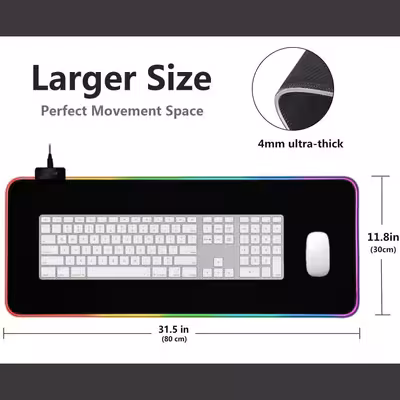 ماوس پد مخصوص بازی اسکپتر مدل pro-glide RGB