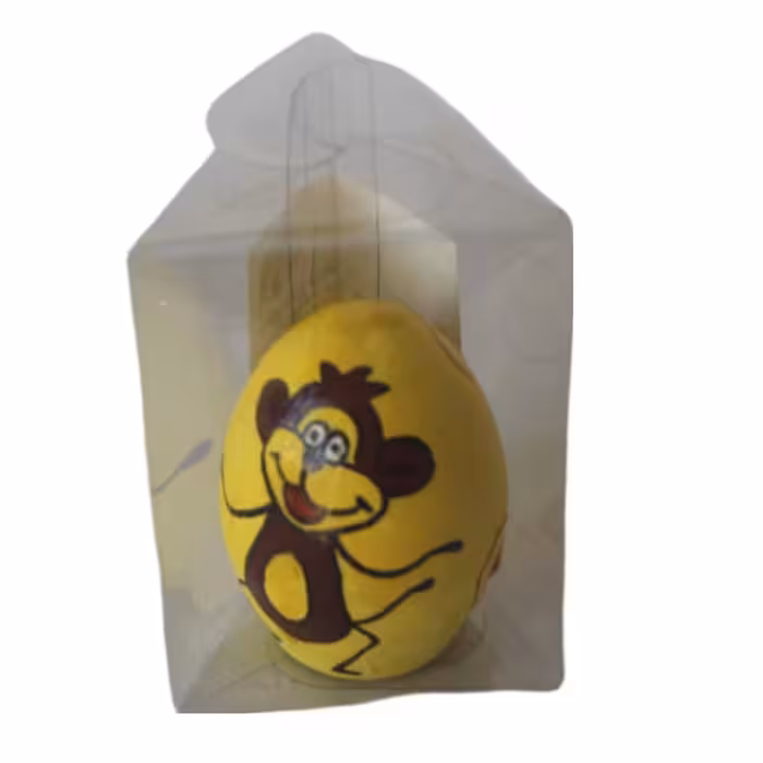 تخم مرغ سفالی مدل نقاشی میمون بازیگوش