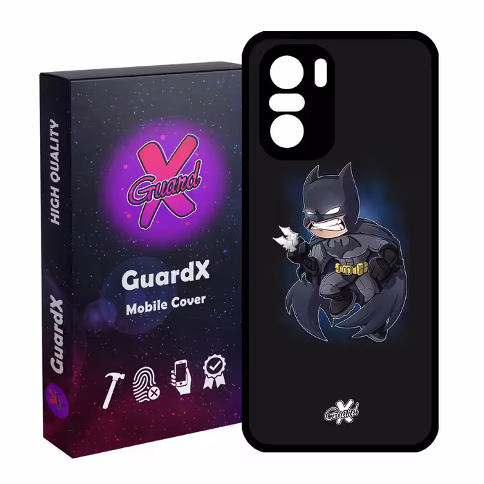 کاور گارد ایکس طرح Batman مدل Glass10049 مناسب برای گوشی موبایل شیائومی Poco F3/MI 11X/MI 11X Pro/Redmi K40/K40 Pro