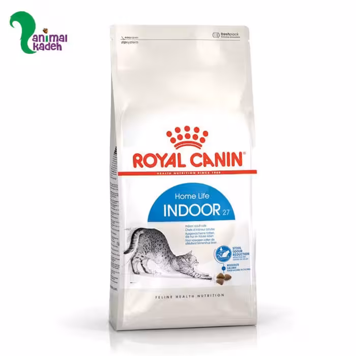 غذا خشک گربه بالغ رویال کنین مدل ایندور مخصوص گربه بالغ مو کوتاه داخل خانه (فله)