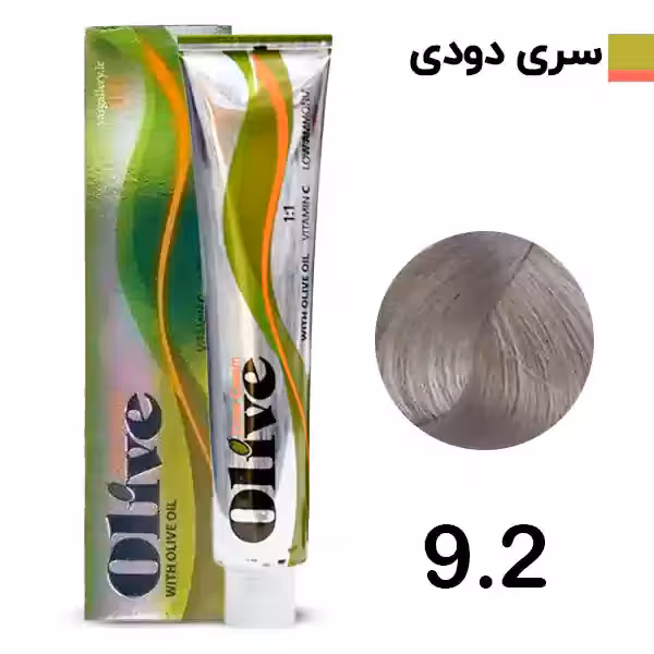 رنگ مو الیو صدفی خیلی روشن olive شماره 9.2