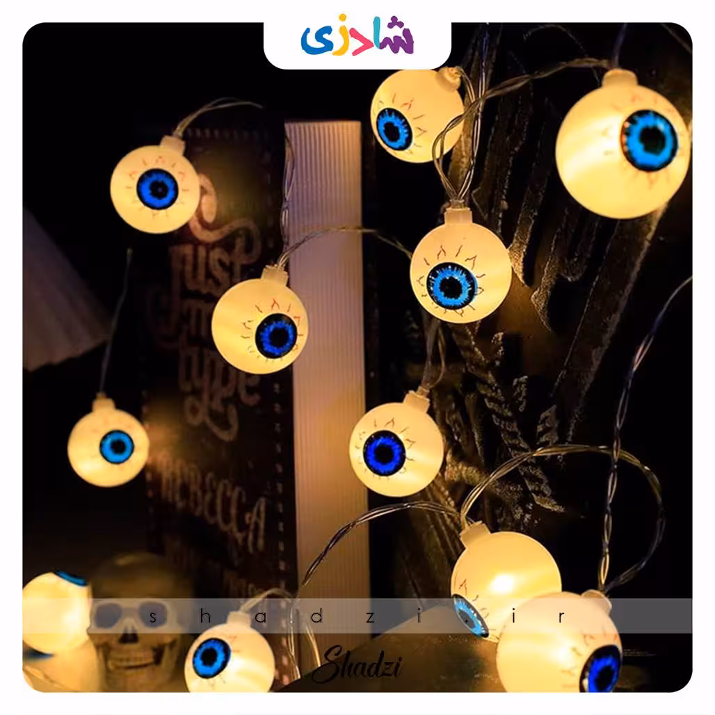 ریسه چراغدار طرح چشم هالووین