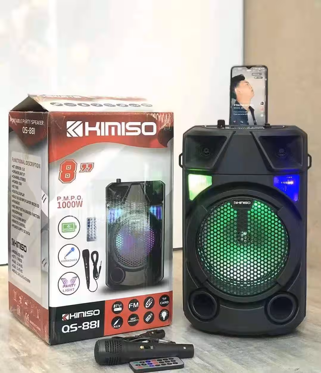 اسپیکر چمدانی KIMISO QS-881 - یاسین کامپیوتر