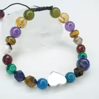 دستبند هفت چاکرا خرجکار قلب کد310209