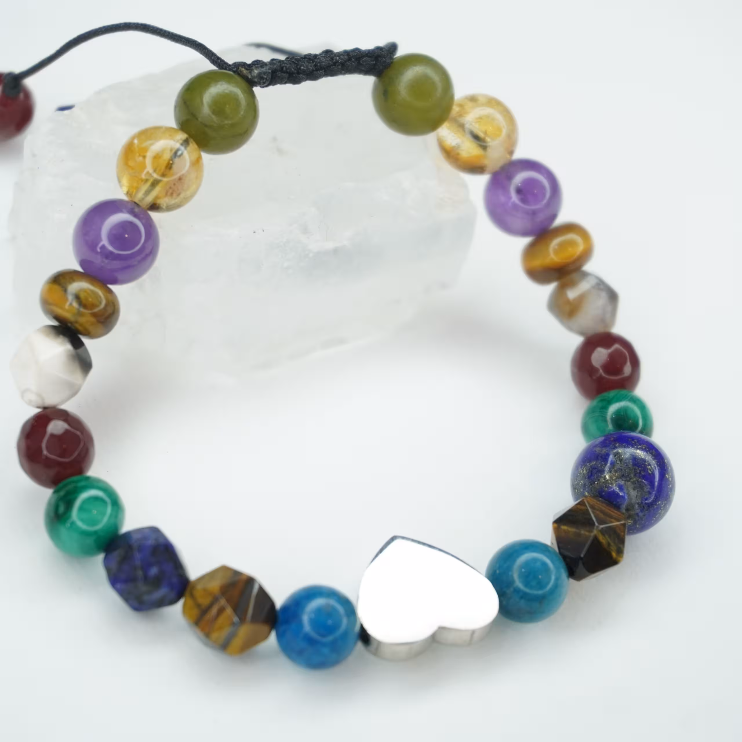 دستبند هفت چاکرا خرجکار قلب کد310209