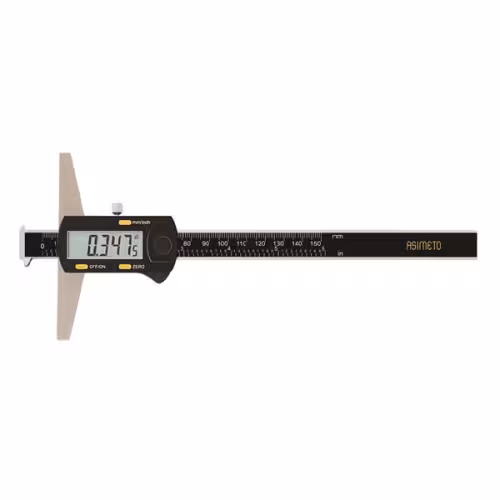 کولیس عمق سنج دیجیتال آسیمتو دو لبه 150 میلی متر مدل 0-26-323