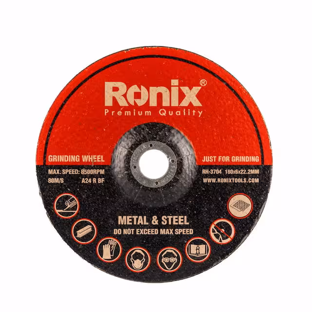 صفحه سنگ ساب آهن RH-3704 رونیکس (180*6*22) ا iron_cutting-disc-RH-3704-ronix
