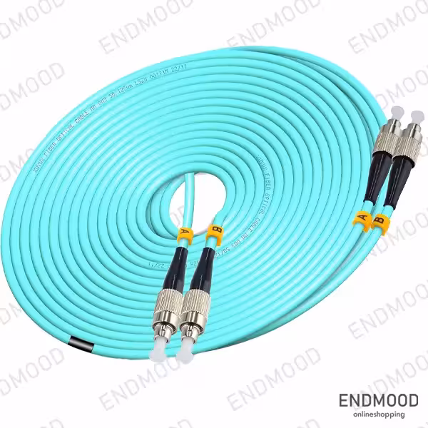 پچ کورد فیبر نوری 2 متری داپلکس نگزنس Nexans OM3 FC-FC
