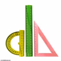 ست خط کش 3 تیکه ژله ای کارا