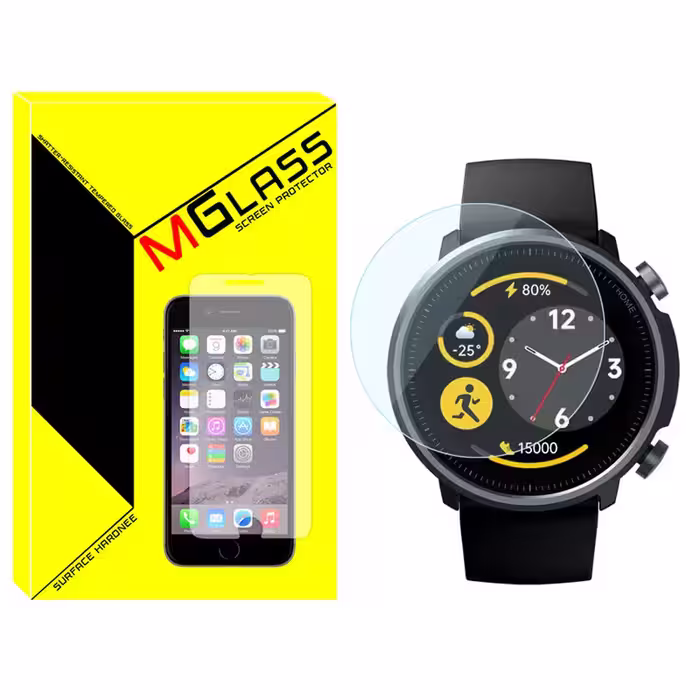 محافظ صفحه نمایش شیشه‌ای ام‌گلس مدل Glass-MG مناسب برای ساعت هوشمند میبرو A1 | کالا برتری