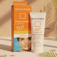 کرم ضد آفتاب بیرنگ فلوئید مت درماتیپیک 50 میل     DERMATYPIQUE SUNSCREEN FLUID MAT