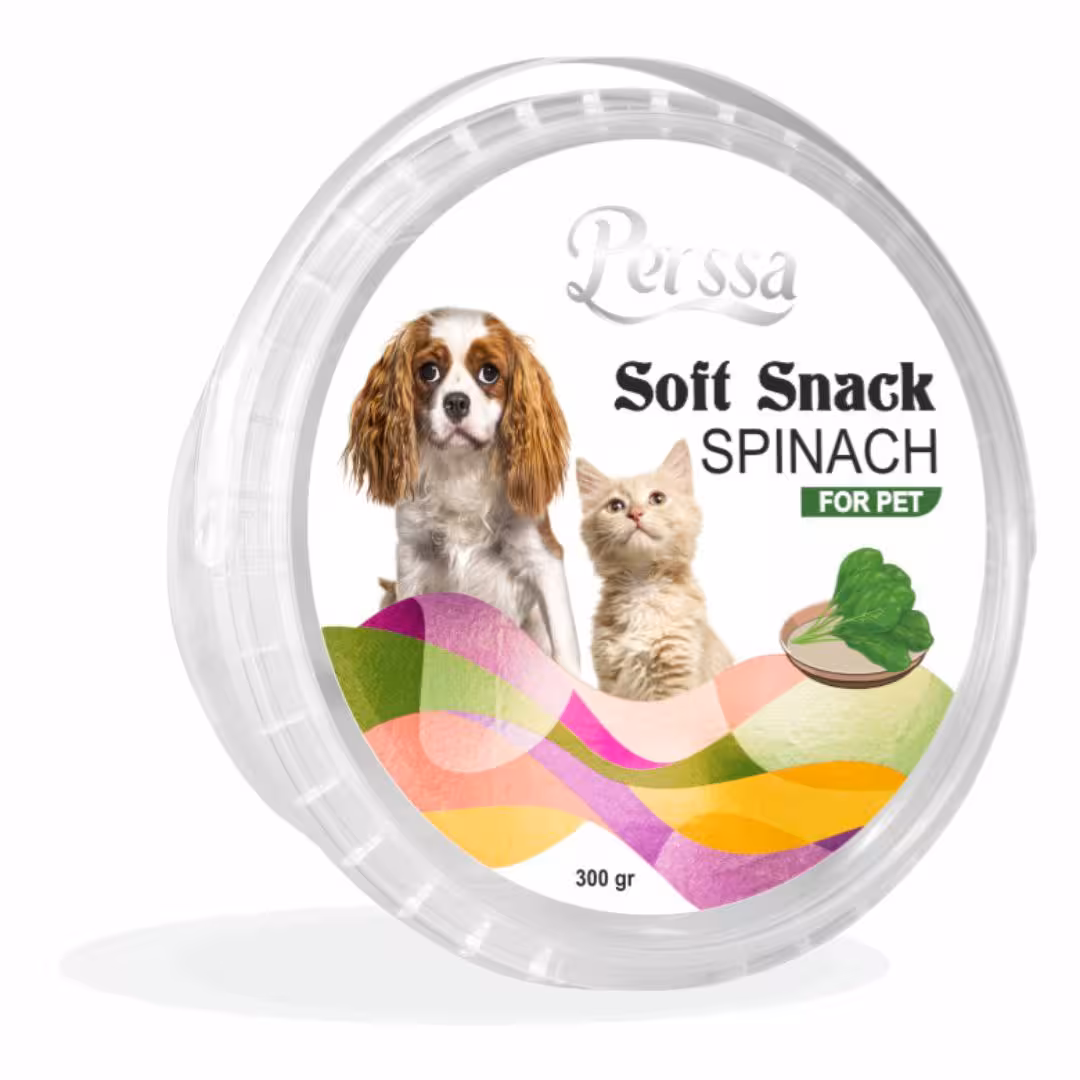 اسنک تشویقی مخصوص حیوانات خانگی طعم اسفناج پرسا