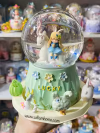 گوی موزیکال سبز LUCKY،فول دور چرخشی