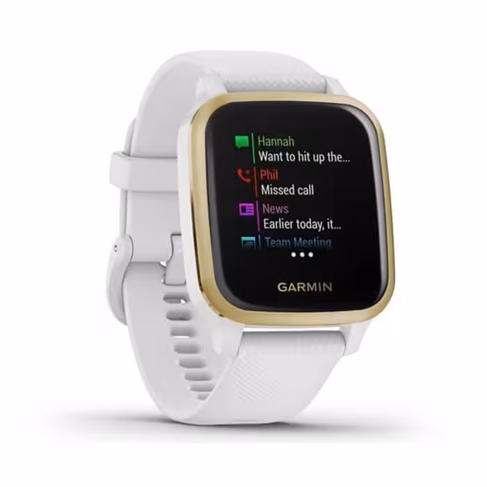 ساعت هوشمند گارمین مدل Venu Sq Light Gold Aluminium Bezel