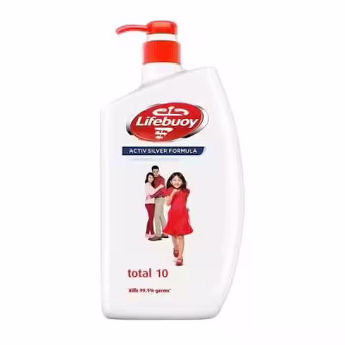 شامپو آنتی باکتریال بدن Lifebuoy مدل total حجم 1000 میل