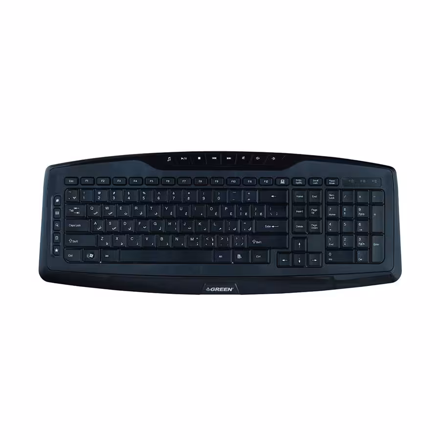 کیبورد سیمی گرین با حروف فارسی مدل GK-501