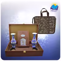 حافظ وزیری فالدار با دو گلدان مینا 20 با ساک ترمه هدیه (کد 90370)