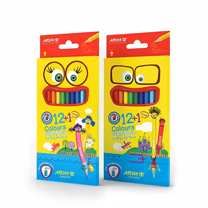 مداد رنگی 12 مقوایی آریا فکتیس فروشگاه اینترنتی شهر کالا فروش لوازم تحریر و لوازم اداری
