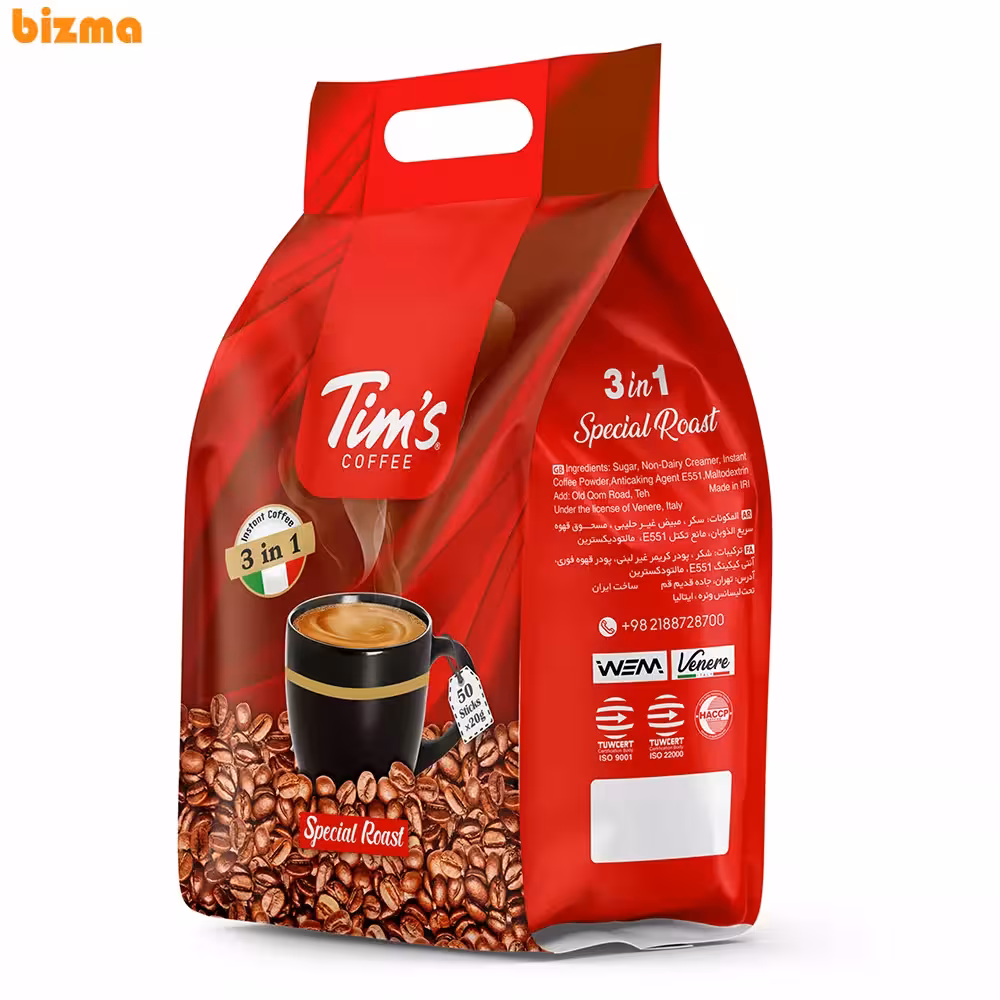 کافی میکس کلاسیک 3در1 تیمز – 48 ساشه 20 گرمی