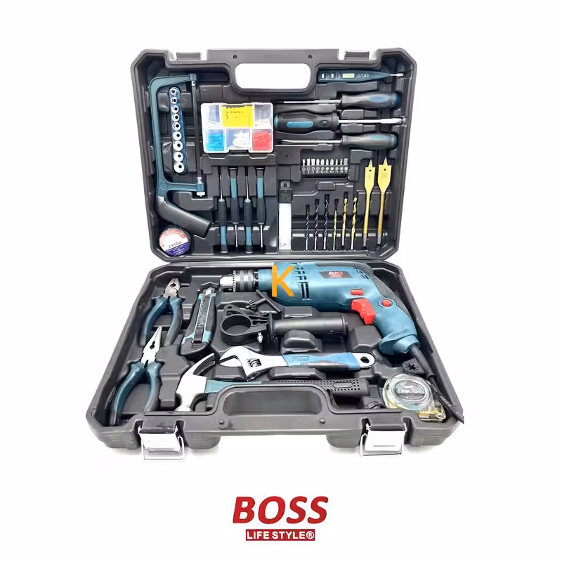 مجموعه 100 عددی دریل چکشی باس مدل BS-1308